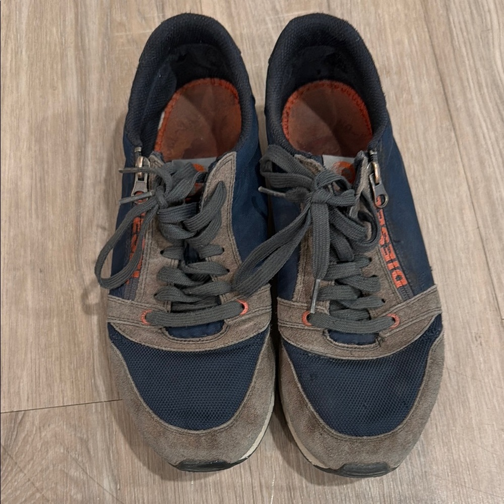 Diesel Men's Navy and Charcoal Sneakers